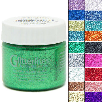 Angelus Glitterlites Flexible Leather Paint For Sneakers 1 Oz All Colors